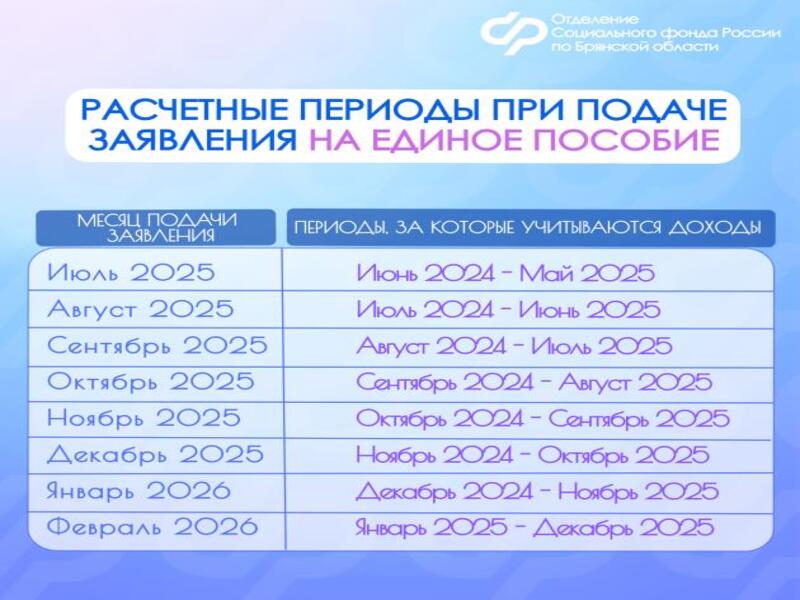 С начала 2025 года Отделением СФР по Брянской области назначено единое пособие родителям более 82 тысяч детей.