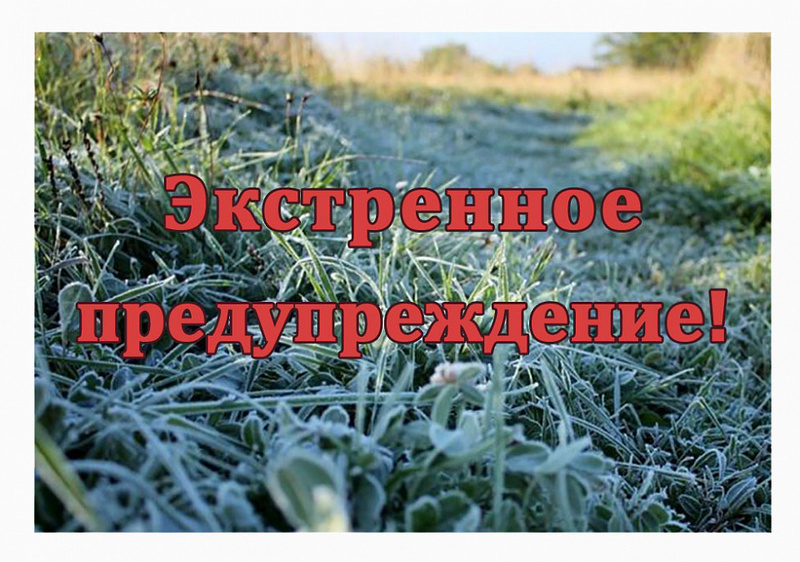 Экстренное предупреждение.